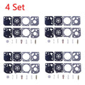 Set of 4 Carburetor Diaphragm Gasket Rebuild Kit for Zama RB-29 Trimmer