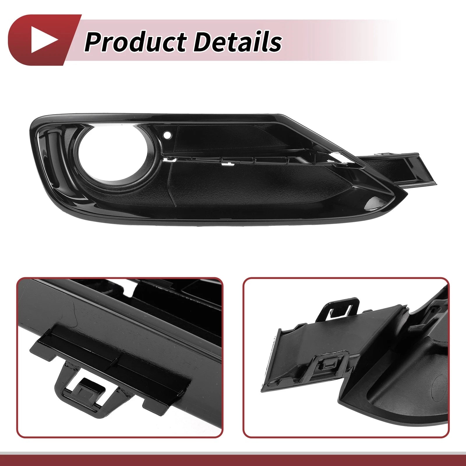 1 Pc Fog Light Grill for BMW 320i (2012–2015) No. 51117300738 Black