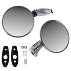 Pair Chrome Outside Door Rearview Mirrors for Plymouth Dodge (1966–1975)