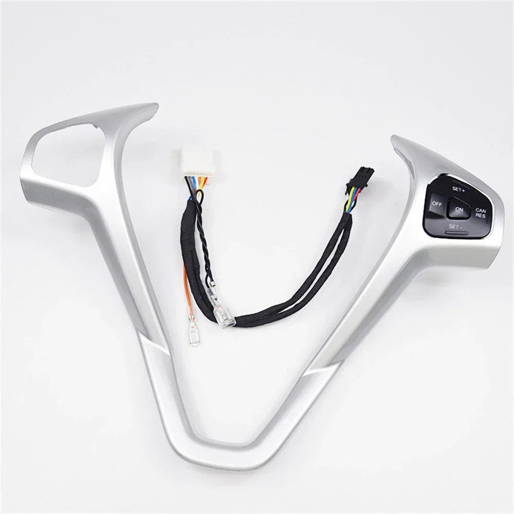 Steering Wheel Frame Cover + Right Cruise Button for Ford Fiesta (2011-2019)