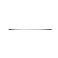 Replacement Satin/Chrome ABS Plastic Front Center Bumper Cover Molding
