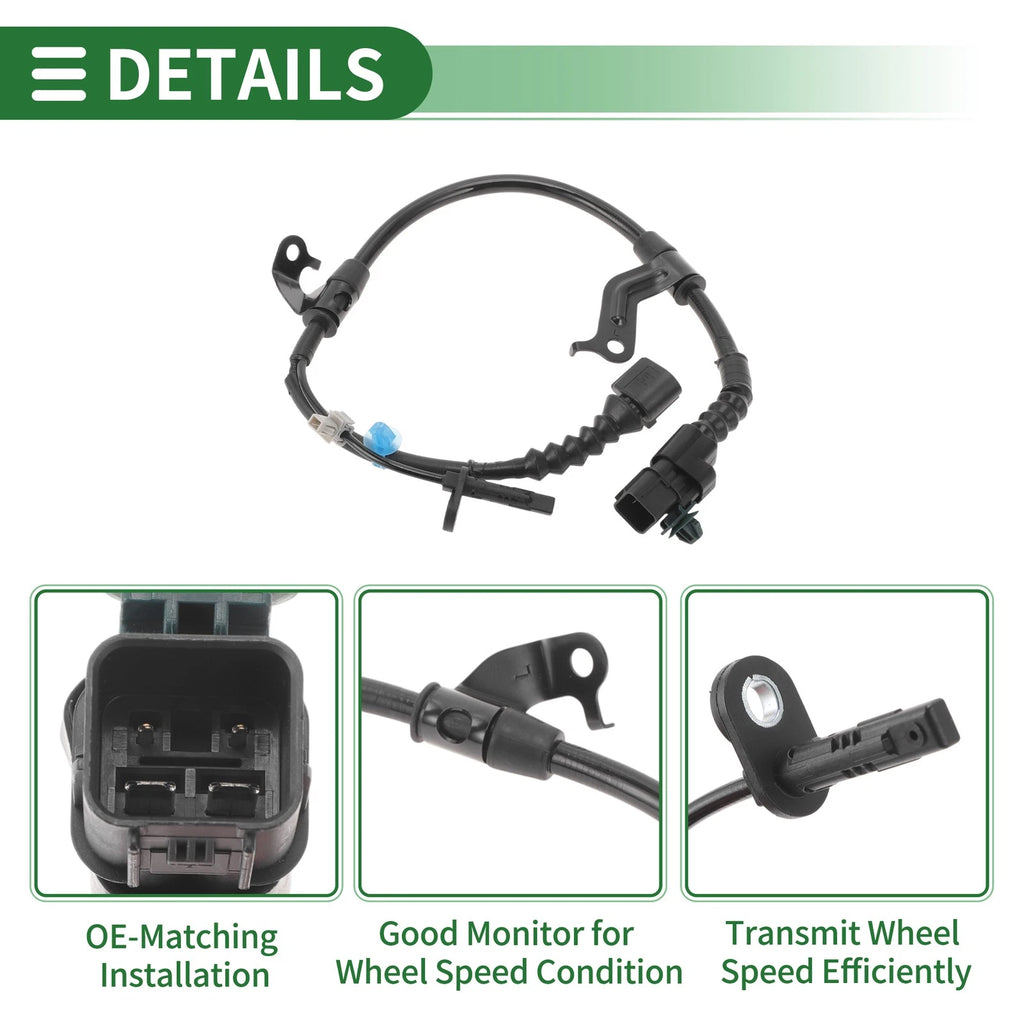 ABS Wheel Speed Sensor No. 47560TBAA02 for Honda Civic (2016–2021) Rear Left