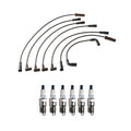 Denso Wire Set & 6 Double Platinum Spark Plugs for Chevy GMC 4.3 V6 (0.05)