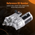Starter for Isuzu NPR NQR L4 4.8L 5.2L (1999–2006) 228000-8180 12V 11T 4.0KW