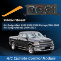 A/C Heater Climate Control Module for Ram 1500 2500 3500 (2006–2008)