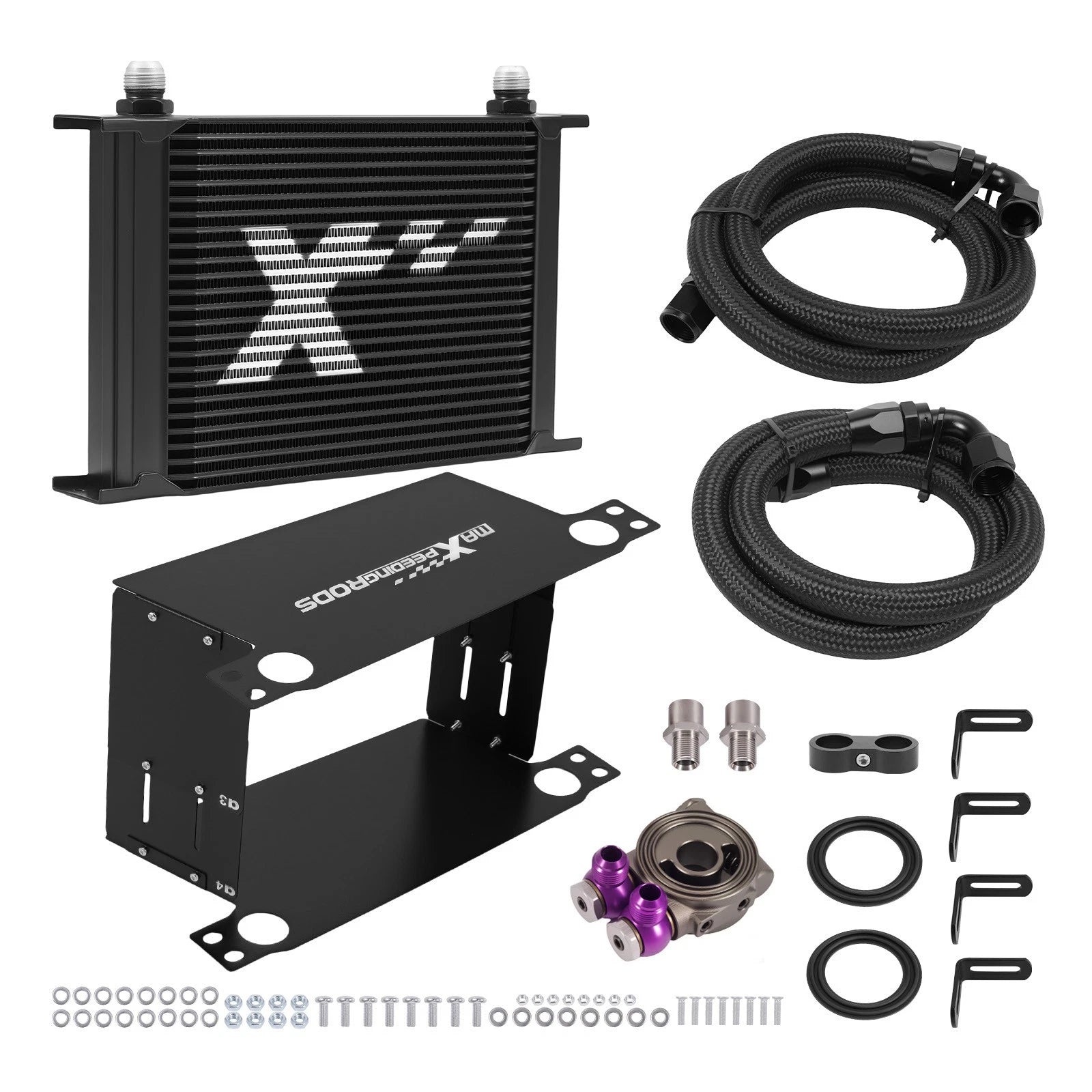 25 Row Aluminum Oil Cooler for Universal Applications (10AN)