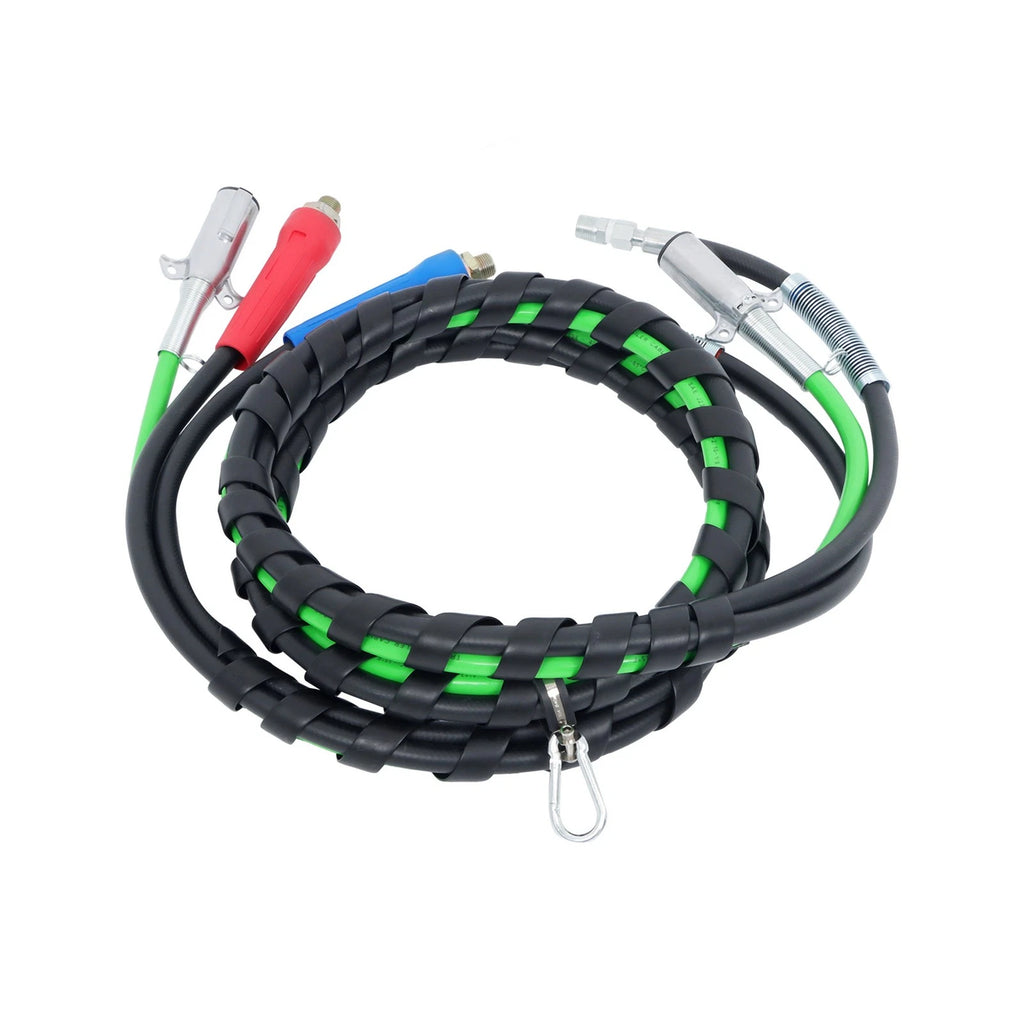 3X 12FT Air Line Hose Assemblies for Semi Truck Trailer