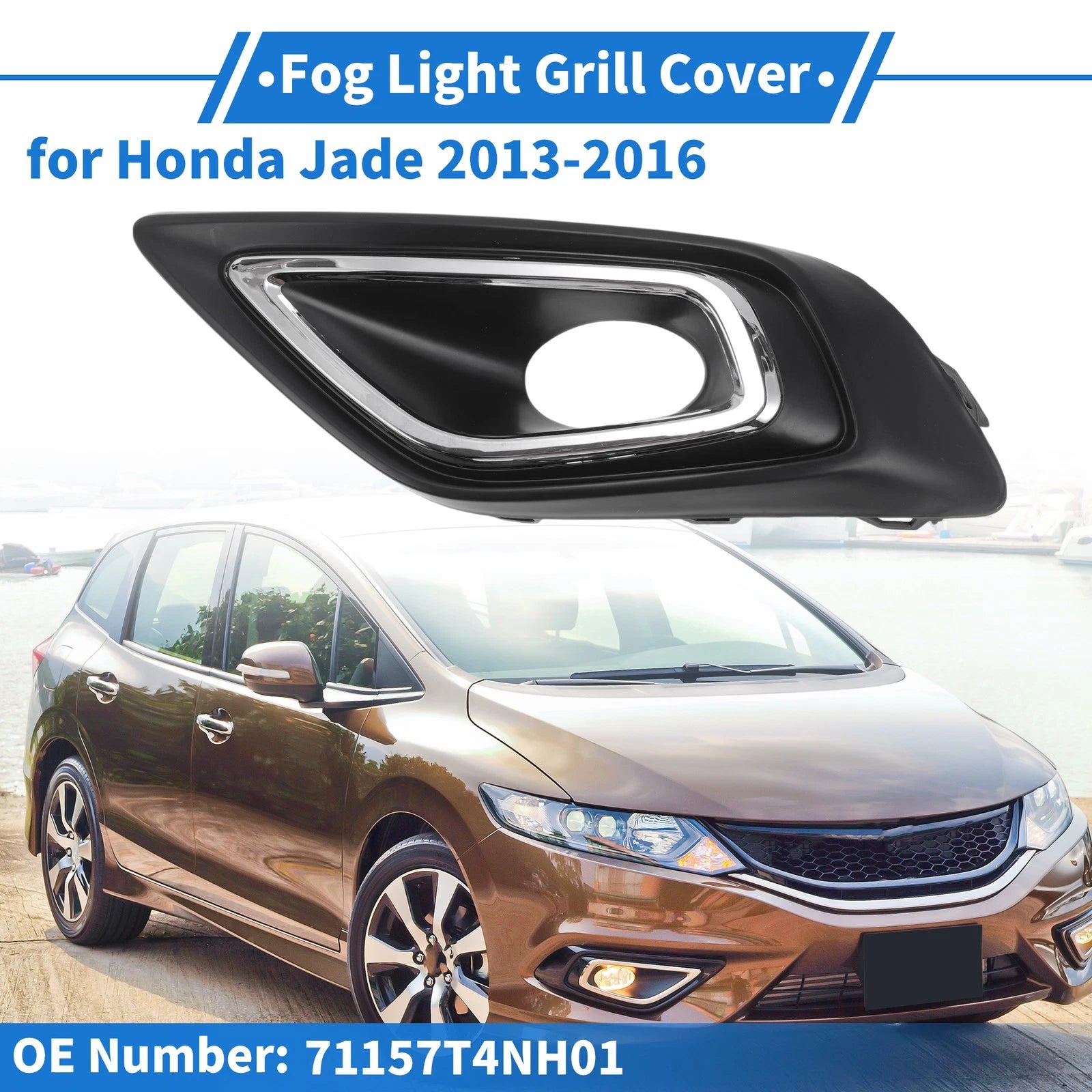 Front Left Fog Light Grill No. 71157T4NH01 for Honda Jade (2013–2016)