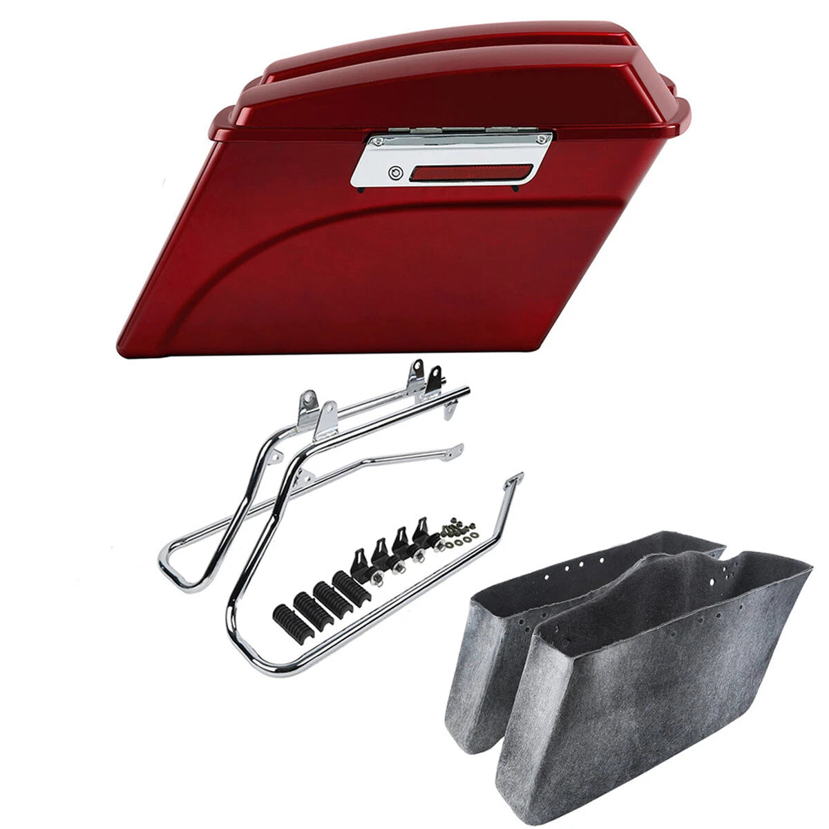 Chrome Saddlebag Conversion Bracket for Harley Softail (1986–2013)