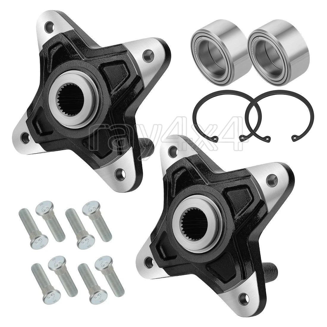Set of 2 Rear Wheel Hub & Bearing & Bolts for Polaris RZR XP 900 (2011–2013) 5137278