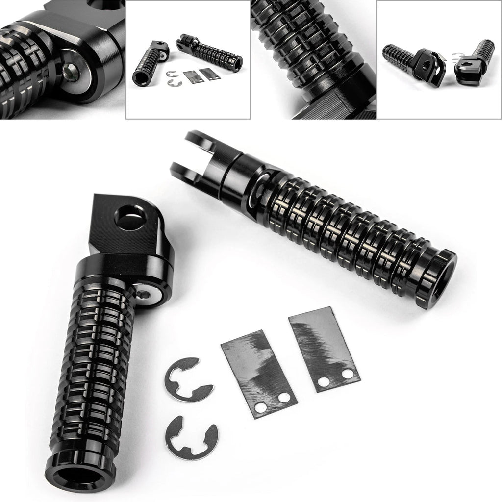 Footrests for Kawasaki Ninja 250 300 400 650 (R 1000) CNC Black