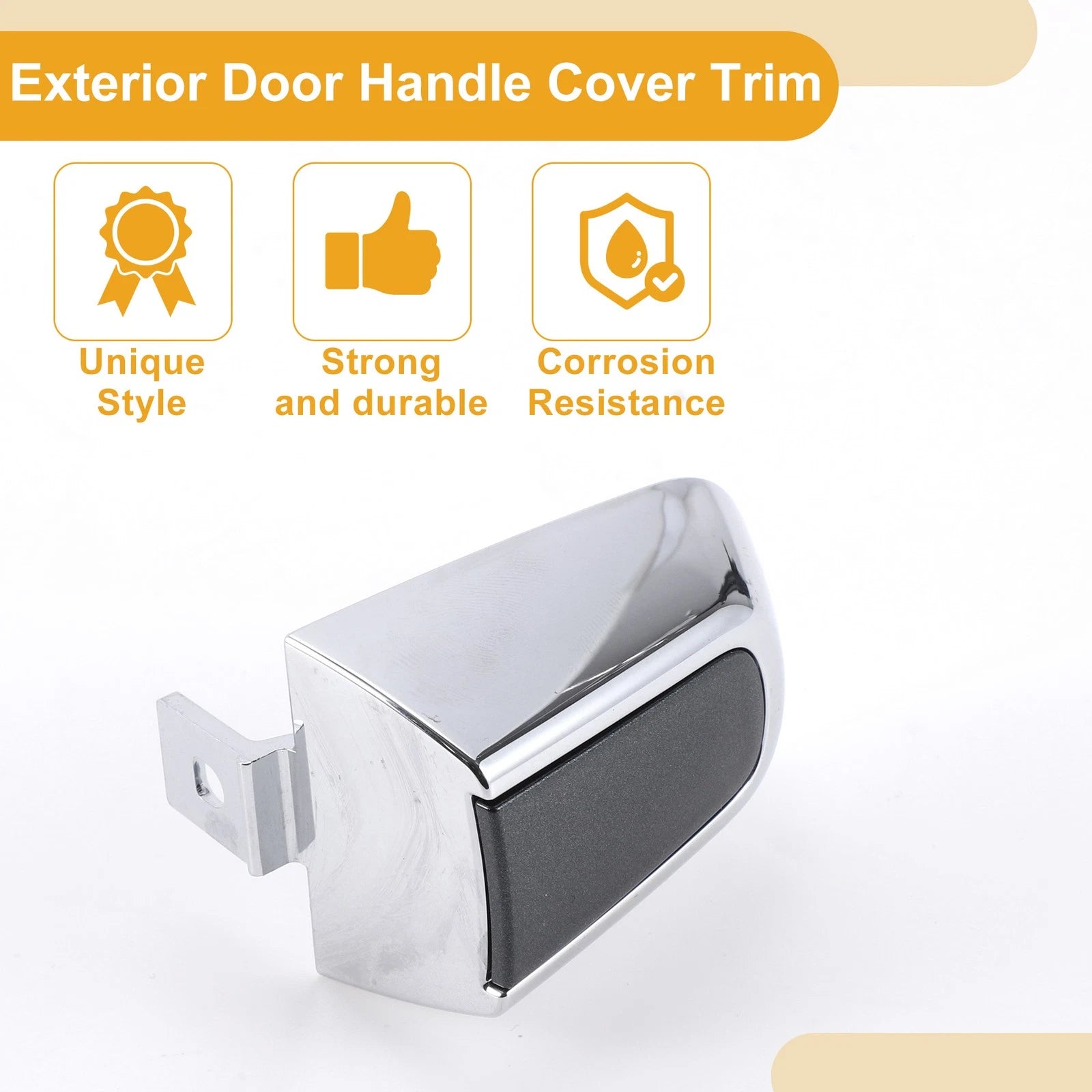 Exterior Door Handle Cover Trim for Chevrolet Malibu (2016–2018) Grey ABS