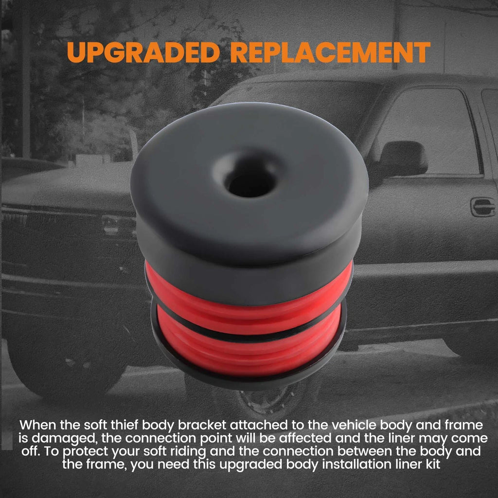 Silicone Body Mount Bushings Kit for Ford Super Duty F-250/F-350 (2008–2016)