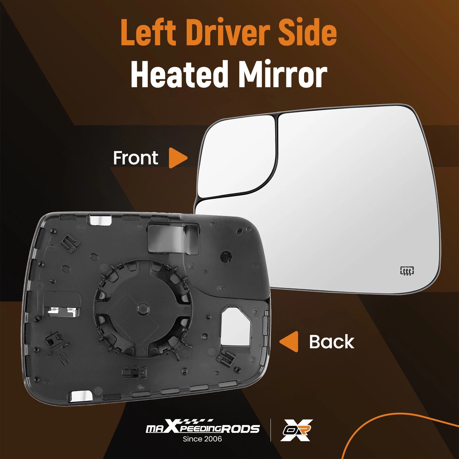 Mirror Glass Driver Side for Dodge Ram 1500 (2019–2022) 68402037AA