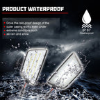 Clear Lens White LED Front Bumper Side Marker Lights for Chevy Cruze (2011–2015)