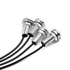 4X Round LED Stern Lights for Marine Boat (Waterproof, Blue)