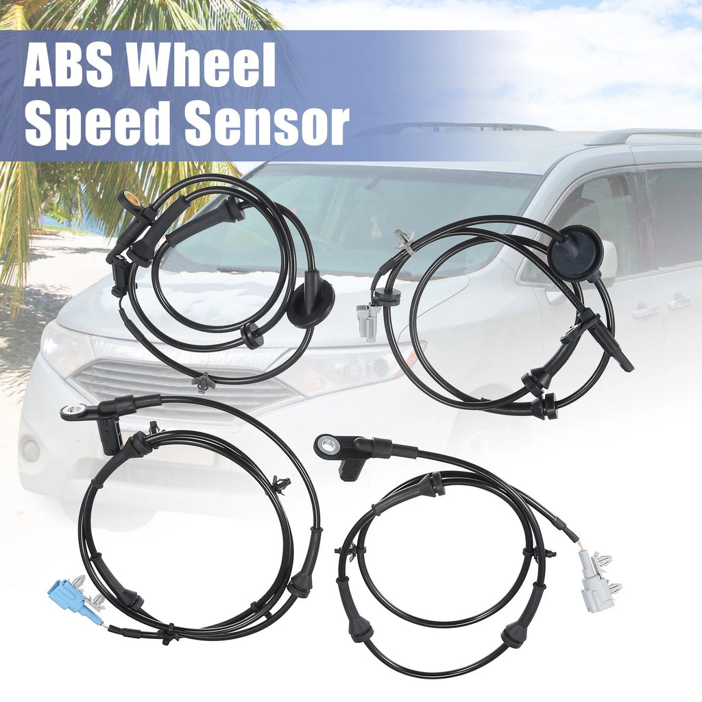 Set of 2 ABS Wheel Speed Sensors for Nissan (781913533662)
