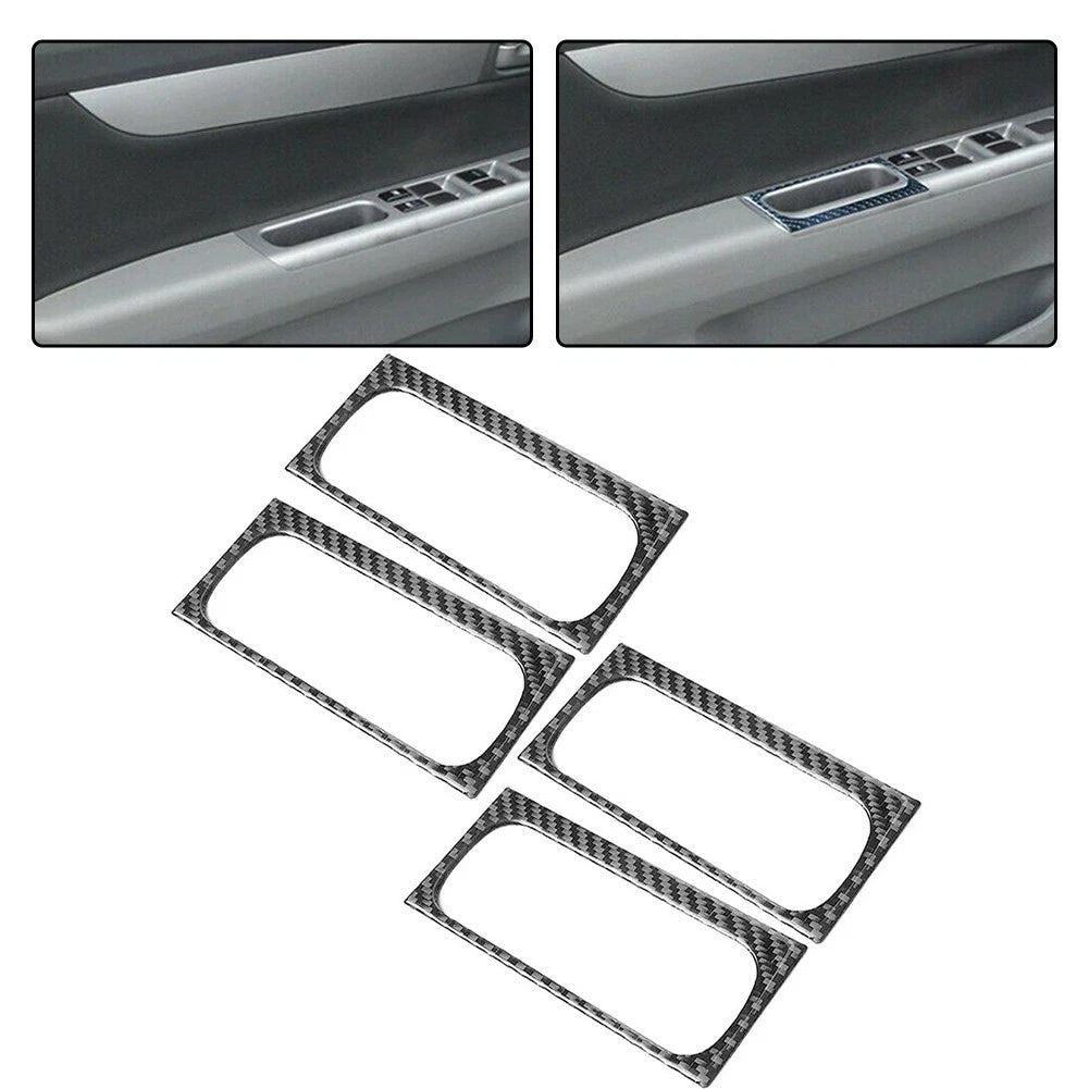 Set of 4 Hand Decoration Stickers for (2006–2013) Black Carbon Fiber