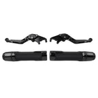 Black Extendable Brake Clutch Levers Grips Set for BMW F650GS (2002-2007)