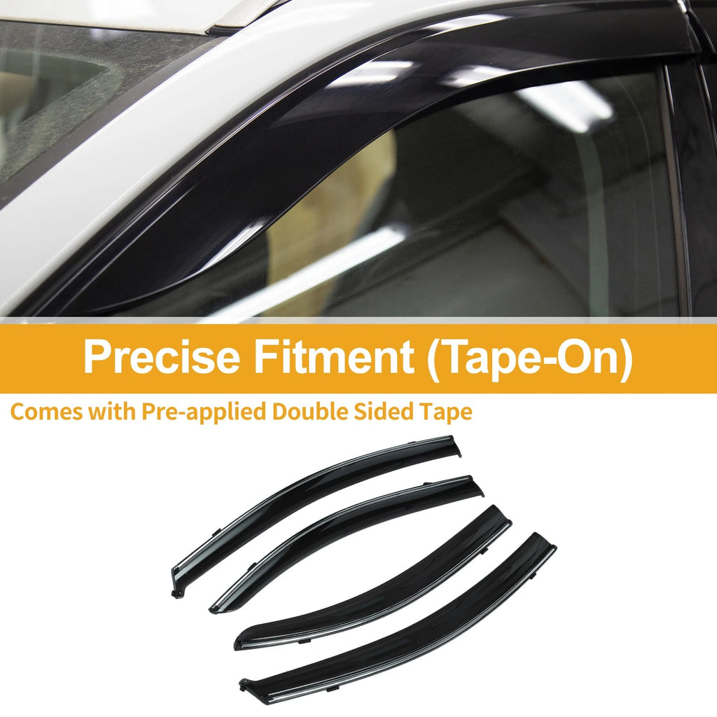 Set of 4 Window Deflectors for Chevrolet Aveo Sedan (2007–2010)