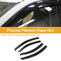 Set of 4 Window Deflectors for Chevrolet Aveo Sedan (2007–2010)