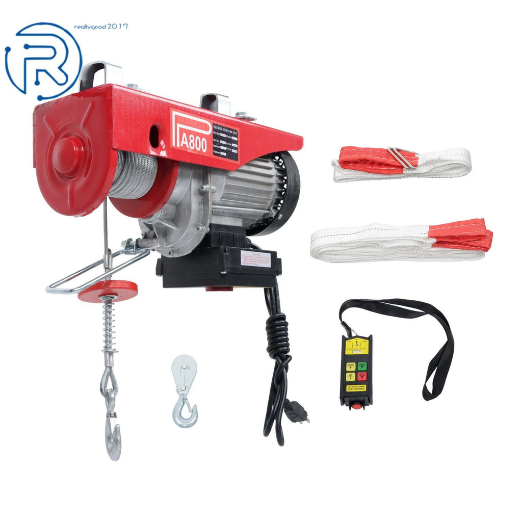 Mini Electric Hoist PA800 1760lbs 110V 1350W Wireless Remote Control