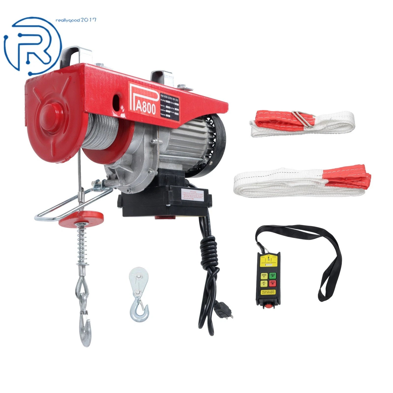 Mini Electric Hoist PA800 1760lbs 110V 1350W Wireless Remote Control