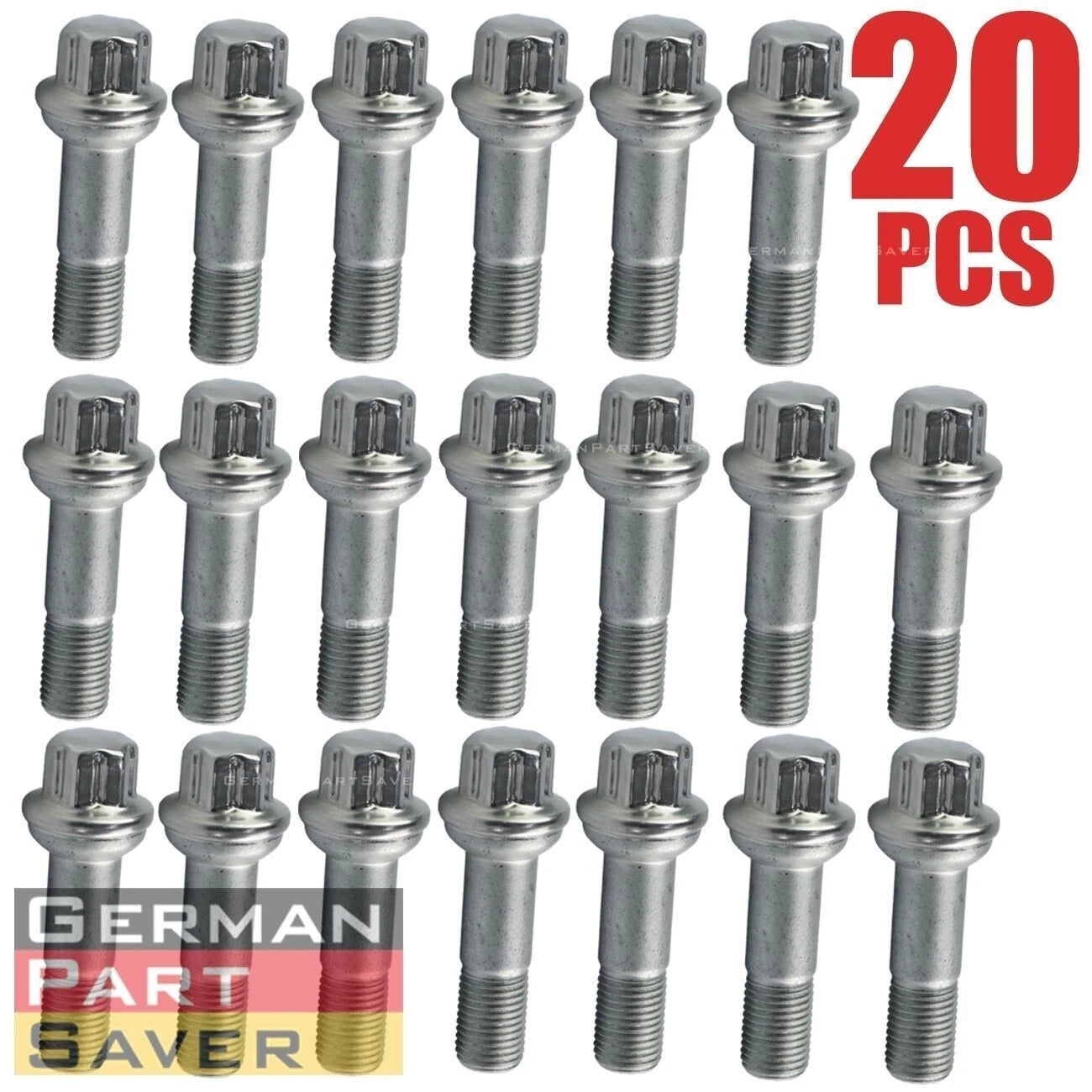 20PC Stainless Steel Wheel Lug Bolts for Mercedes W164 W166 X204 W221 C216