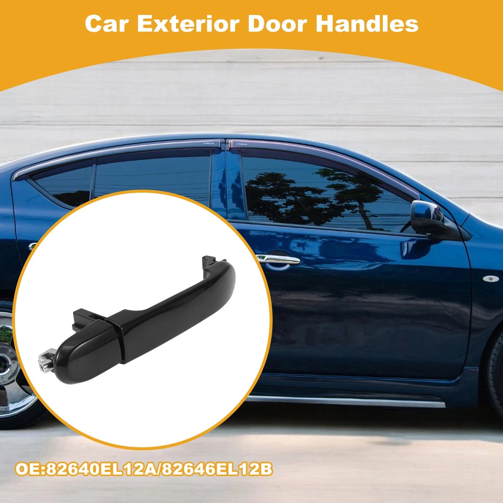 Right Exterior Door Handle for Nissan Versa (No. 82640EL12A/82646EL12B)