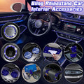 Bling Blue Cup Coasters for Shift Knob Cover Interior Accessories (2024–2024)