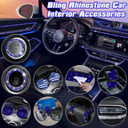 Bling Blue Cup Coasters for Shift Knob Cover Interior Accessories (2024–2024)