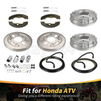 Front Brake Drum Shoes Kit & Wheel Cylinder for Honda Rancher 350 (2000–2003)