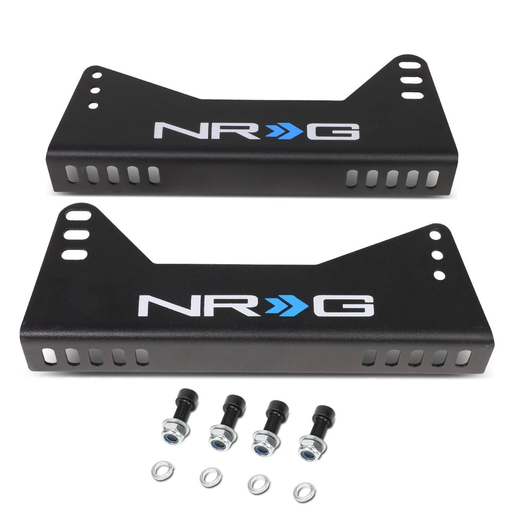 Set of 2 NRG Innovations Steel Bucket Seat Side Mount Brackets RSC-100MB