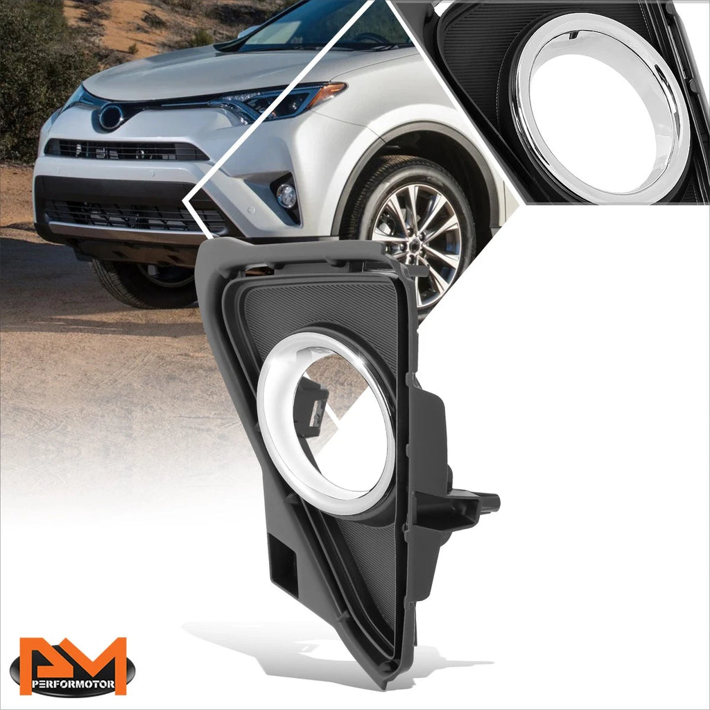 Fog Light Lamp Bezel Cover for Toyota RAV4 (2016–2018)