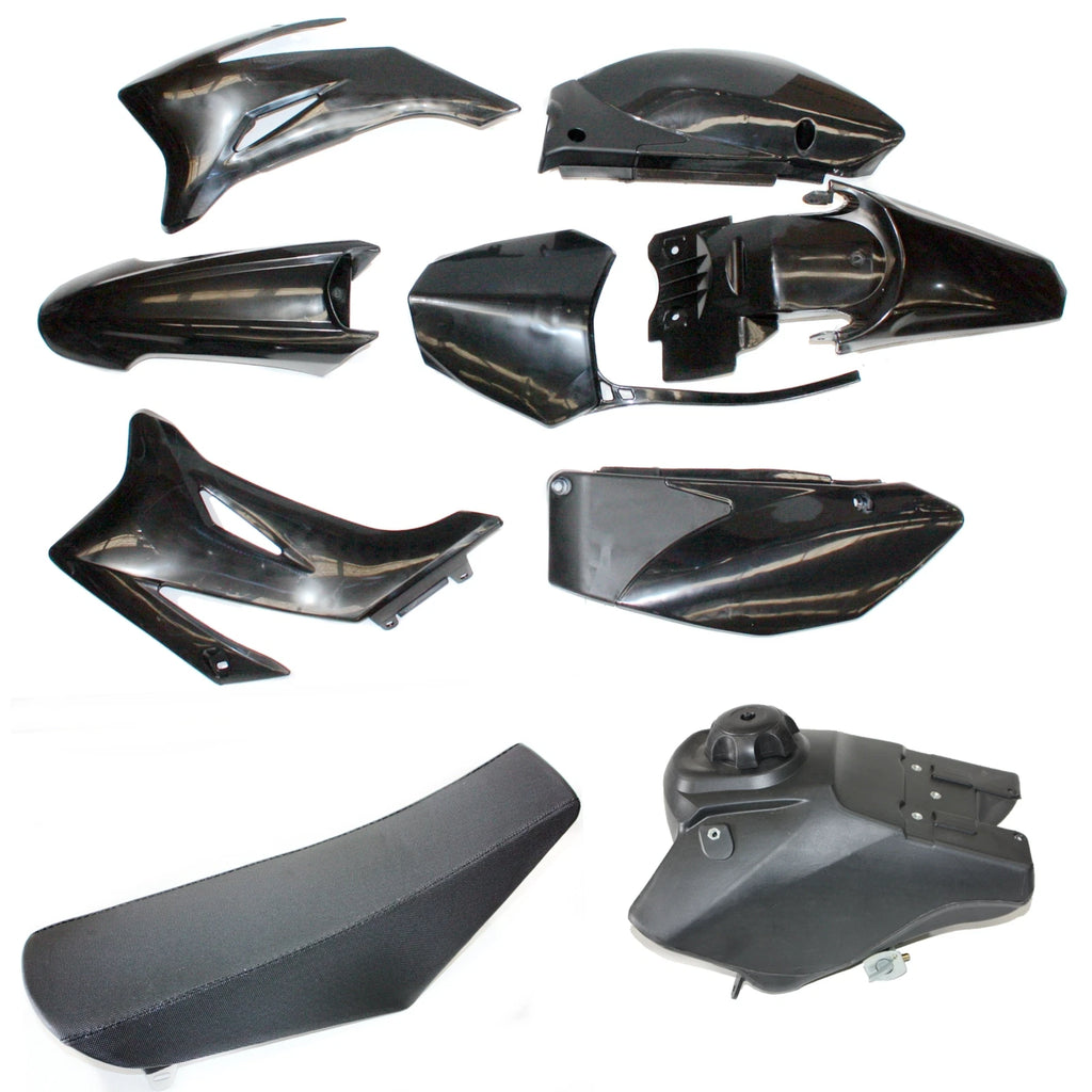 Body Kit + Seat + Tank for BLK TTR 110 (PIT Dirt Bike)