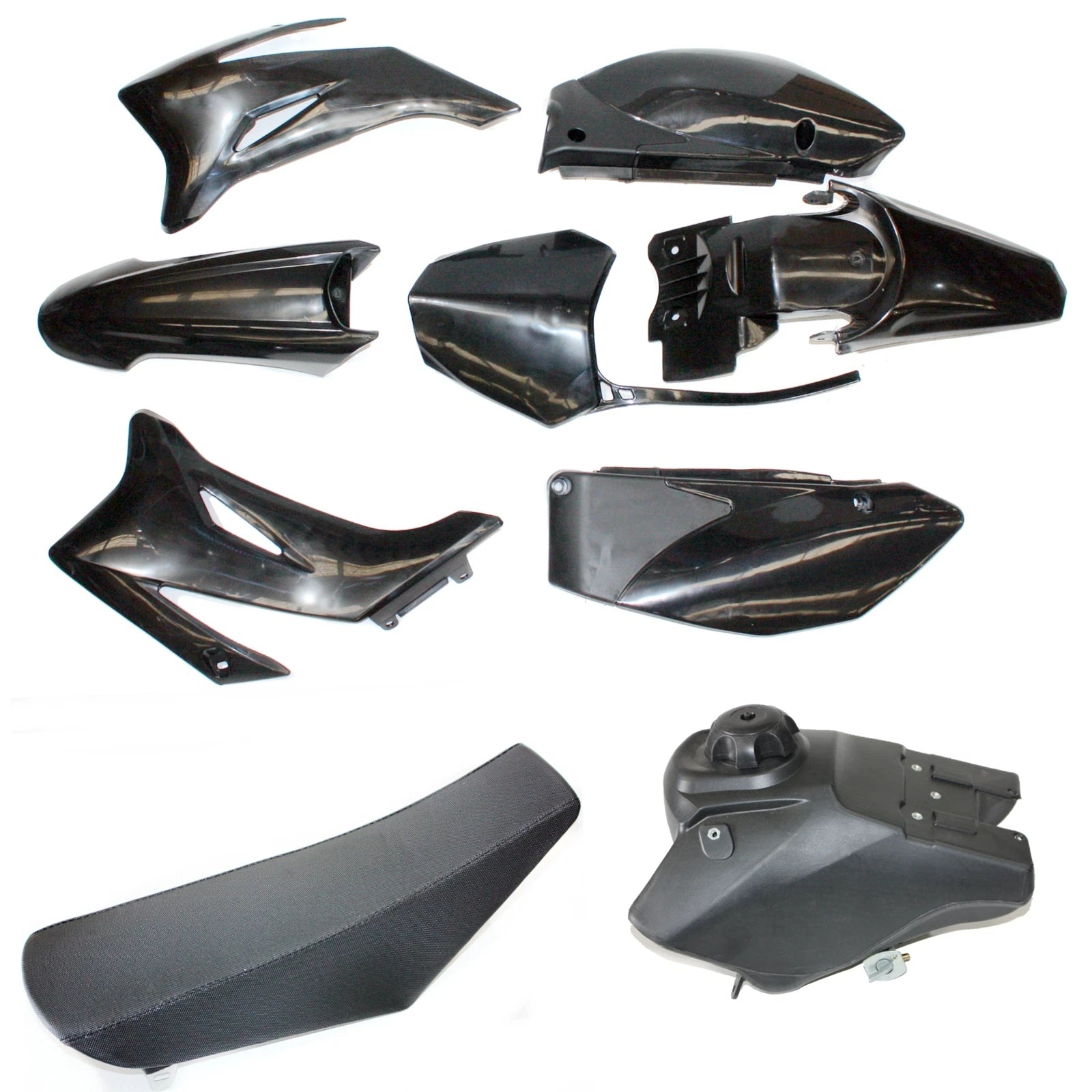 Body Kit + Seat + Tank for BLK TTR 110 (PIT Dirt Bike)