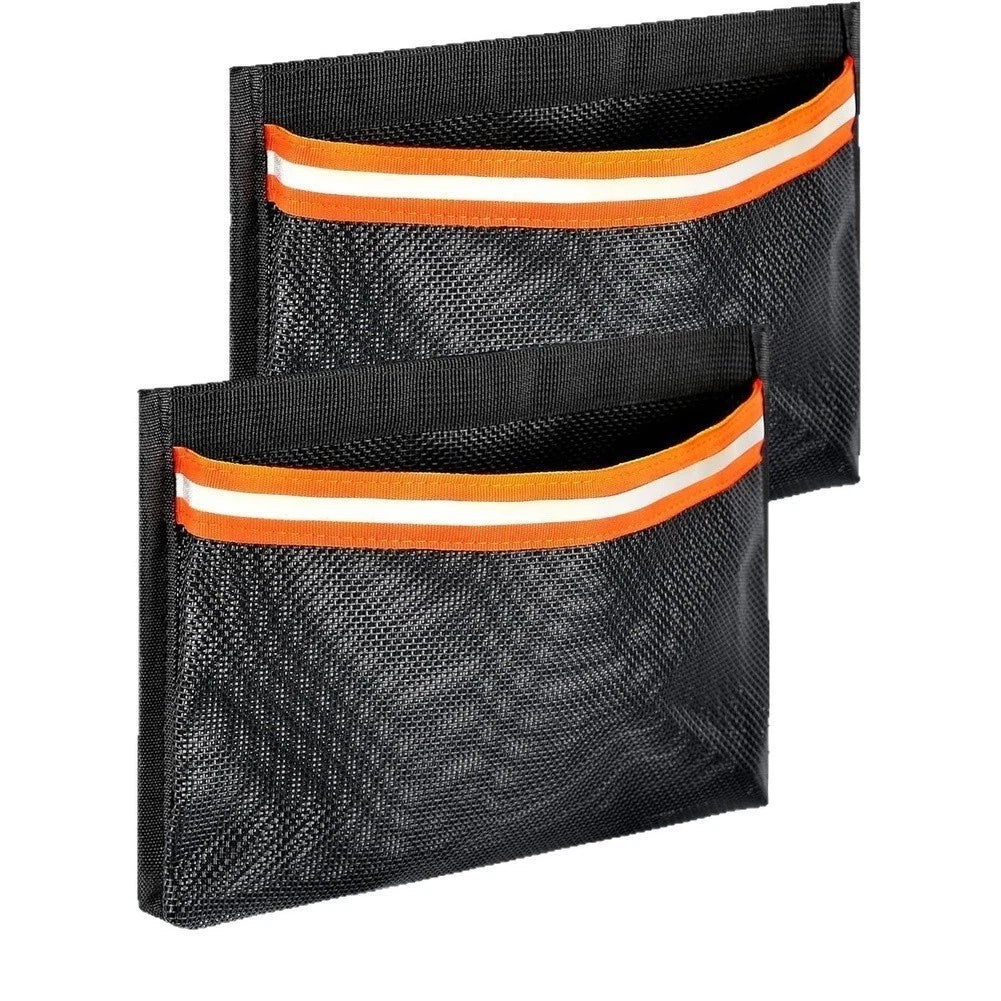 2pcs PVC Mesh Storage Bag for RV Car Campers with Reflective Strip