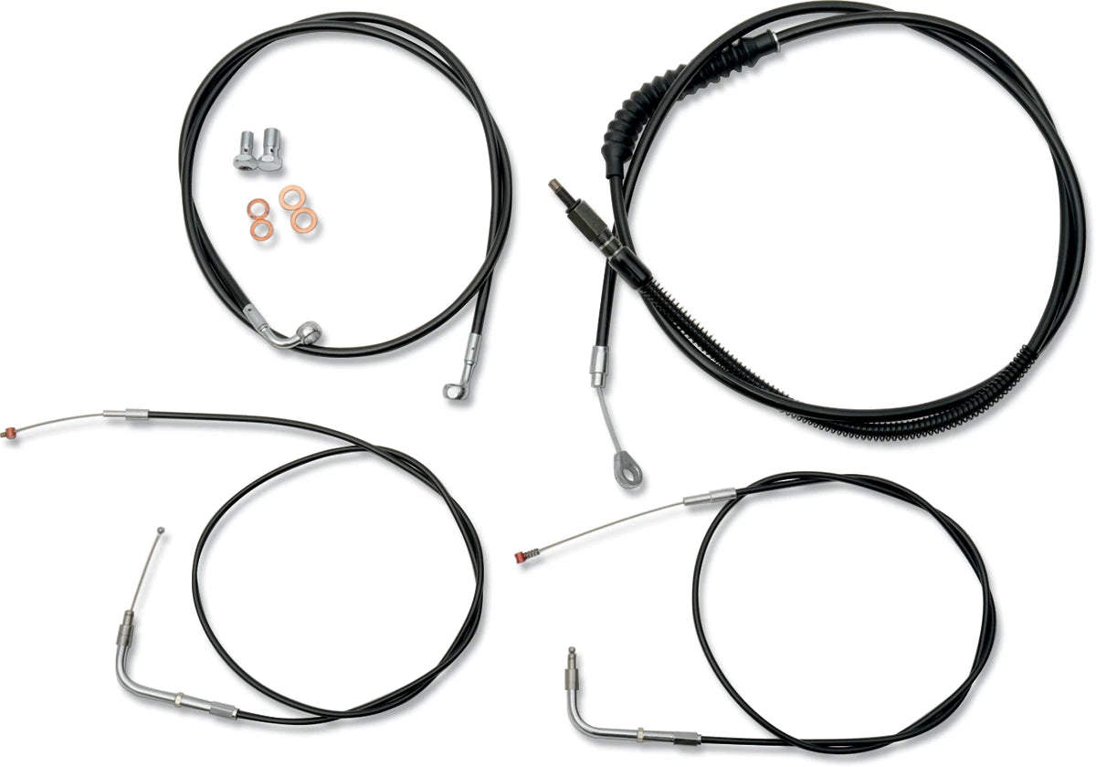 LA Choppers Handlebar Cable/Brake Line Kit for Harley (18" - 20" Ape Hanger)
