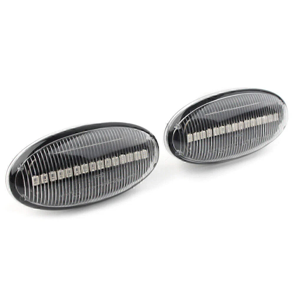 LED Dynamic Side Marker Sequential Blinker Amber Lights for Mazda 2 3 5 MPV