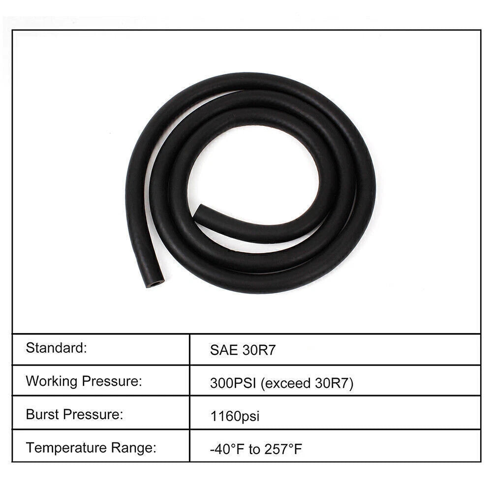 5/8" Nitrile Rubber EFI Fuel Injection Line Hose