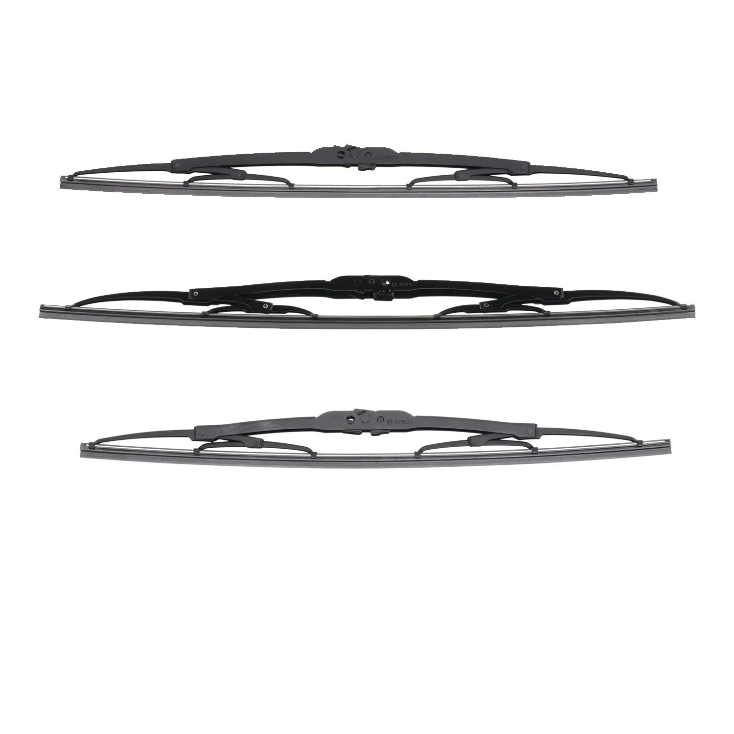3pc Wiper Blade Kit for Bosch Micro Edge (Front LH 19", RH 17", Rear 20")