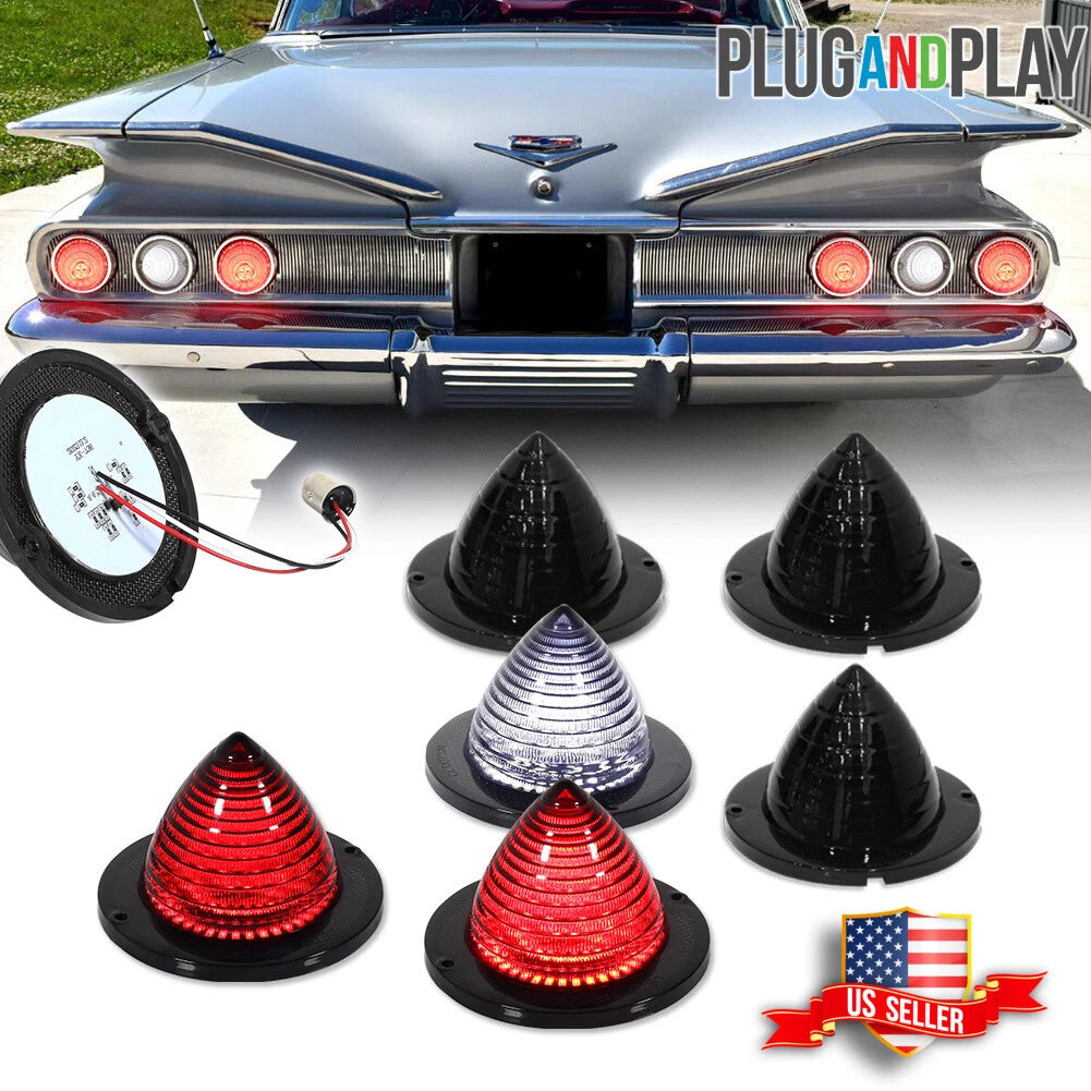 Smoked LED Tail & Backup Lights for Chevrolet Impala/Bel Air/Biscayne/El Camino (1960–1961)