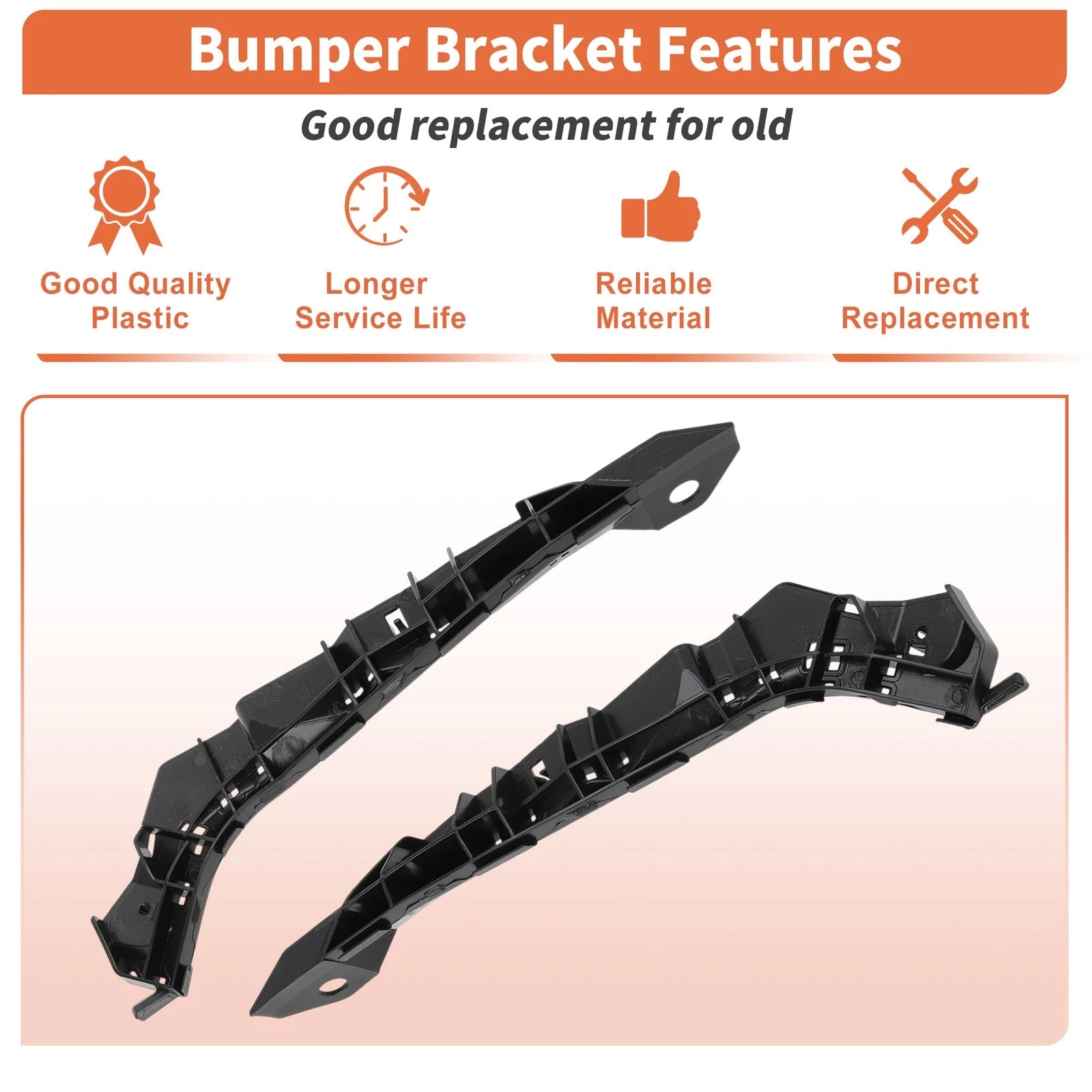 Bumper Bracket Set of 2 for Subaru Legacy Outback (2010–2014) No.57707AJ52A/57707AJ53A