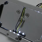 Chrome Side-Mount License Plate Bracket w/ LED for Yamaha YZF R1 R6 (1998–2023)
