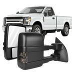 Driver Side Manual Tow Mirror for Ford F250-F550 Super Duty (2008–2016) Smoke Signal