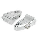 Pair Seat Hinge for Kawasaki SC Super Chicken (11047-3733-8C) Silver