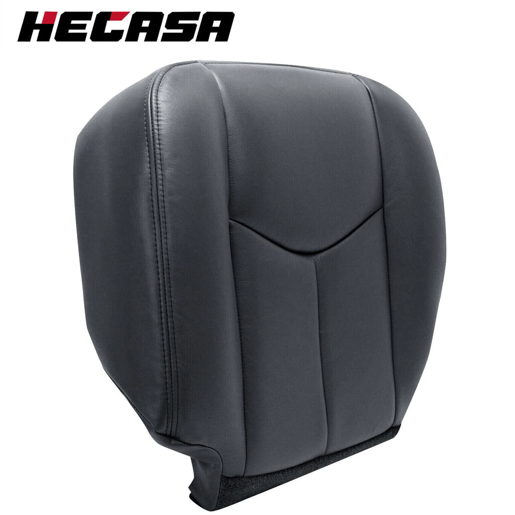 Driver Bottom Seat Cover for Chevy Silverado 1500 2500 HD (2003-2007) Dark Gray