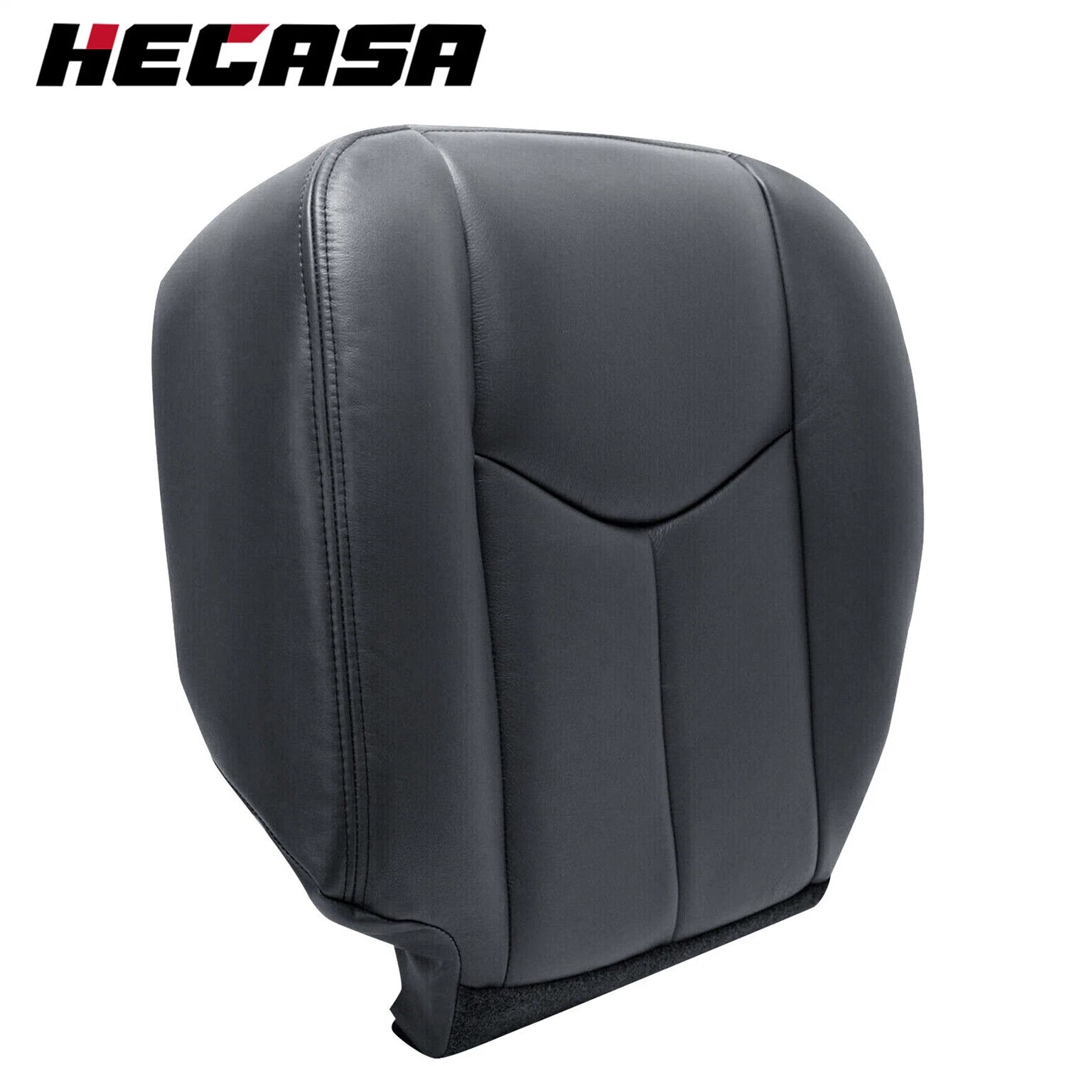 Driver Bottom Seat Cover for Chevy Silverado 1500 2500 HD (2003-2007) Dark Gray