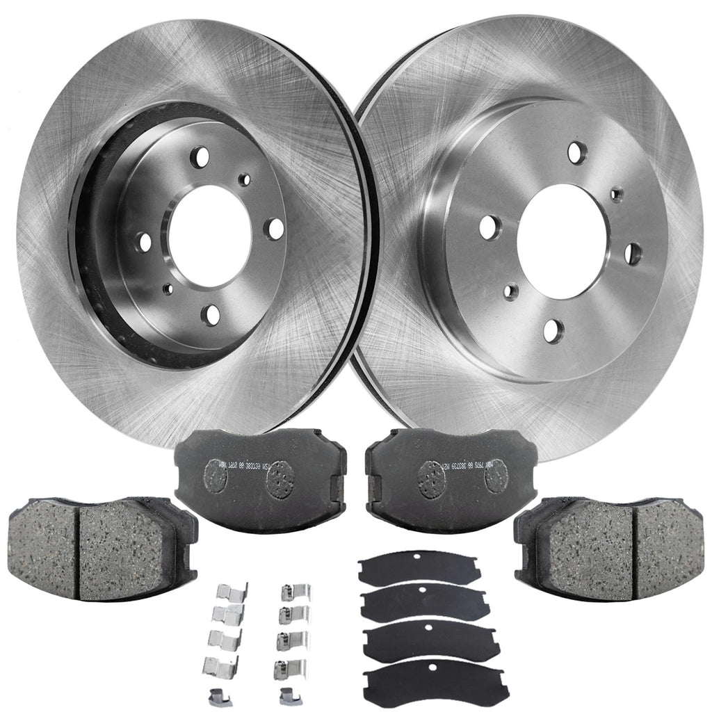 Front Brake Disc Rotors and Pads Kit for Mitsubishi Mirage (1998–2000)