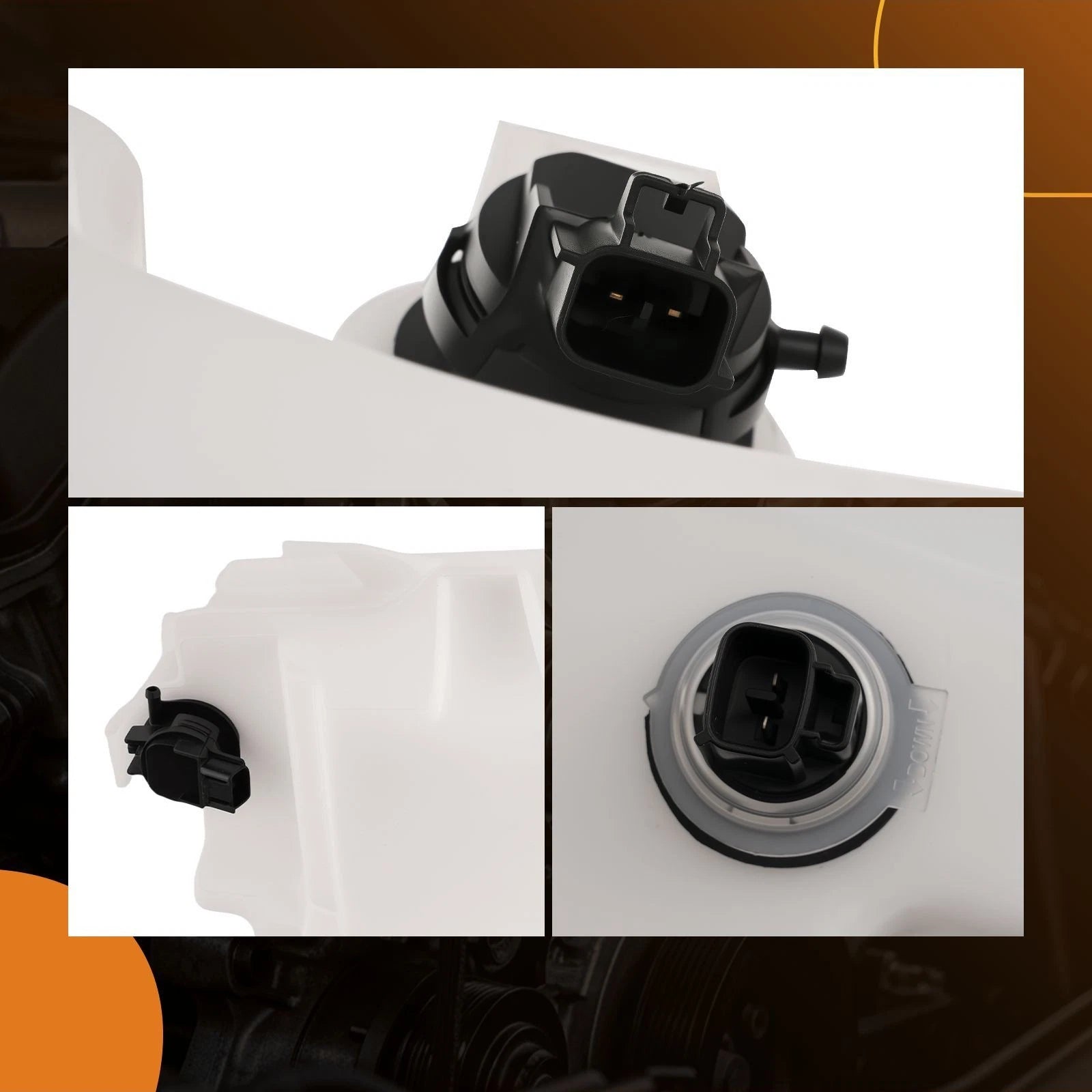 Washer Fluid Bottle Reservoir Tank W/Pump for Toyota RAV4 (2013–2018) 853150R030